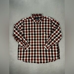Carhartt Plaid Button Down Shirt Mens 2XL Loose Fit